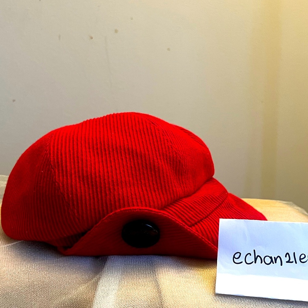 【☆JAPAN☆】Auth Burberry London Blue Label Red Hunting Cap/Hat (size 57 cm)